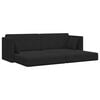 vidaXL Boden-Sofa-Bett 200cm Schwarz Samt