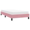 vidaXL Bettgestell ohne Matratze Rosa 90x220 cm Samt