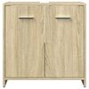 vidaXL Waschbeckenunterschrank Sonoma-Eiche 60x33x60 cm Holzwerkstoff