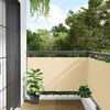vidaXL Balkon-Sichtschutz Creme 1000x75 cm PVC