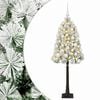 vidaXL K&uuml;nstlicher Weihnachtsbaum mit klappbaren Zweigen und Kugeln