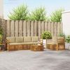 vidaXL Outdoor-Sofagarnitur 7 pcs Natur und Beige Massivholz Akazie