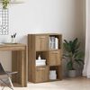 vidaXL B&uuml;cherschrank Artisan-Eiche 60,5x30x90 cm Holzwerkstoff