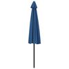 vidaXL Balkon-Sonnenschirm Alu-Mast Blau 300x155x223cm Halbrund