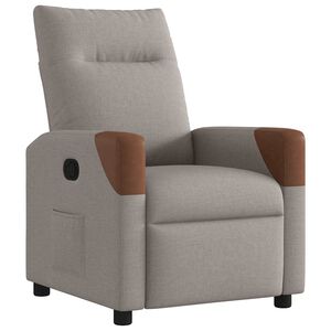 vidaXL Relaxsessel Taupe Stoff