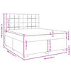 vidaXL Boxspringbett mit Matratze Blau 180x200 cm Samt