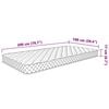 vidaXL Memory-Schaum-Matratze 100x200x17 cm Weich Weiß