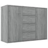 vidaXL Sideboard Grau Sonoma 88x30x65 cm Holzwerkstoff