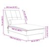 vidaXL Massage-Chaiselongue mit Nackenrolle Creme Samt