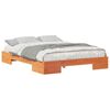 vidaXL Bettgestell Braun 150 x 200 cm