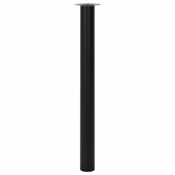 2 x Teleskopfuß Tischfuß Stützfuß Tischbein Schwarz 710 mm-1100 mm