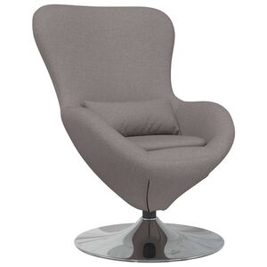 vidaXL Eiersessel Taupe 63 x 73 x 90 cm Stoff