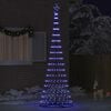 vidaXL LED-Weihnachtsbaum mit 355 LEDs Blau 184,5 cm Metall