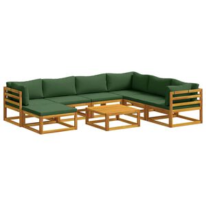 vidaXL Sofa-Set 8 stk. Natur Massivholz Akazie