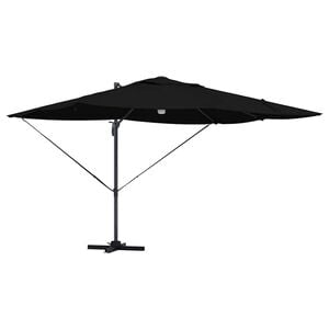 vidaXL Sonnenschirm Schwarz 351 x 250 x 253 cm Polyester und Aluminium