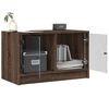 vidaXL TV-Schrank mit Glast&uuml;ren Braun Eichen-Optik 68x37x42 cm