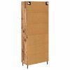 vidaXL Highboard mit Schubladen 2 pcs Altholz Engineered Wood und Glas
