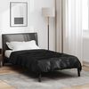 vidaXL Sommerdecke Schwarz 220 x 135 cm Satin und Mikrofaser
