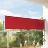 vidaXL Ausziehbare Seitenmarkise 80&times;300 cm Rot
