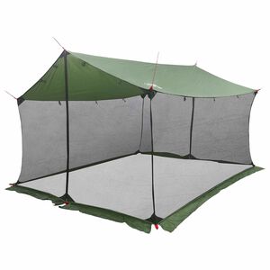 vidaXL Camping-Tarp mit Netzw&auml;nden 340 x 260 x 220 cm Gr&uuml;n