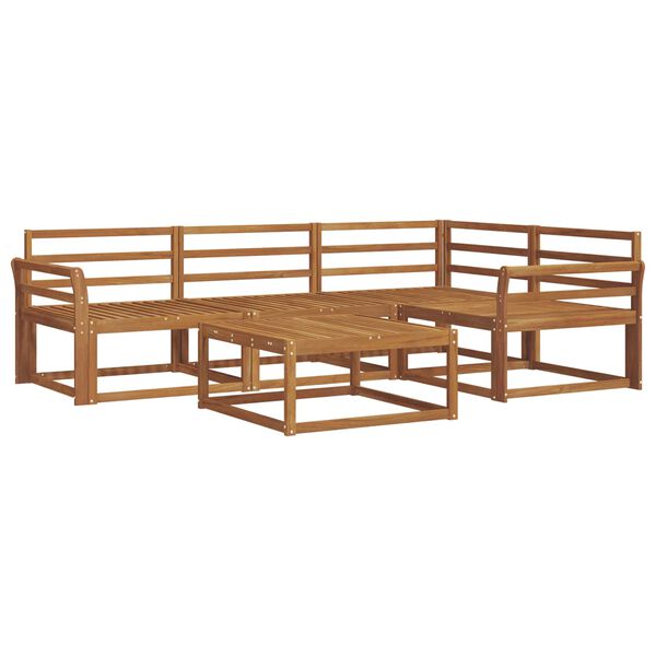 vidaXL Outdoor-Sofagarnitur 5 pcs Natur Massivholz Akazie
