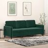 vidaXL 3-Sitzer-Sofa Dunkelgr&uuml;n 180 cm Samt