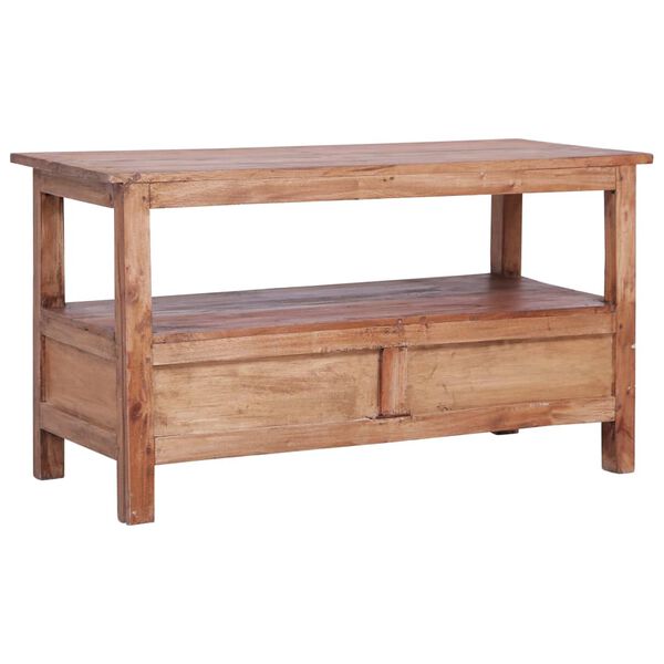 vidaXL TV-Schrank 90x40x50 cm Altholz Massiv