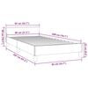 vidaXL Bettgestell ohne Matratze Dunkelgrau 80x200 cm Stoff