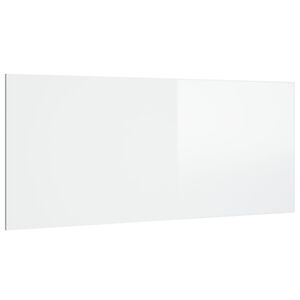 vidaXL Kopfteil Hochglanz-Wei&szlig; 200x1,5x80 cm Holzwerkstoff