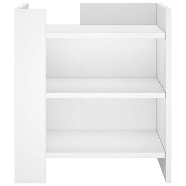 vidaXL Nachttisch Wei&szlig; 45x50x50 cm Holzwerkstoff