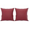 vidaXL 2-Sitzer-Sofa mit Zierkissen Weinrot 140 cm Kunstleder