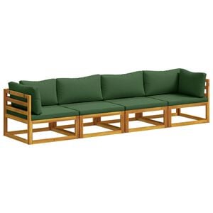 vidaXL Sofa-Set 4 stk. Natur Massivholz Akazie