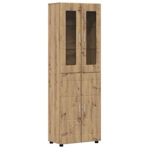 vidaXL Highboard FLORIN 60 x 35 x 182 cm Artisan-Eiche Holzwerkstoff