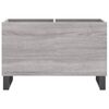 vidaXL Plattenschrank Grau Sonoma 74,5x38x48 cm Holzwerkstoff