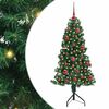 vidaXL Eckiger k&uuml;nstlicher Weihnachtsbaum Gr&uuml;n 150 cm PVC und Metall