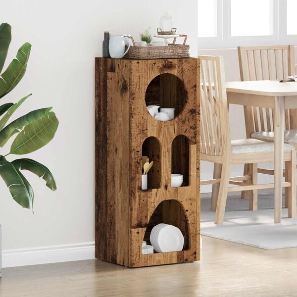 vidaXL Sideboard Altholz 40 x 35 x 100,5 cm Holzwerkstoff