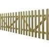 vidaXL Lattenzauntore 2 Stk. Impr&auml;gniertes Holz 300 x 120 cm
