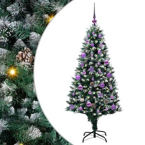 vidaXL K&uuml;nstlicher Weihnachtsbaum mit 150 LEDs mit St&auml;nder Gr&uuml;n 150 cm