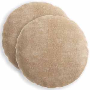 vidaXL Kissenbezug 2 stk. HEERLEN Taupe &Oslash; 40 cm Chenille-Stoff