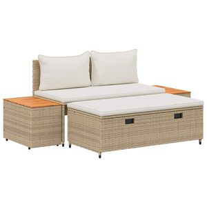 vidaXL Outdoor-Sofagarnitur 4 -Seater 4 pcs 55 x 30 x 39 cm