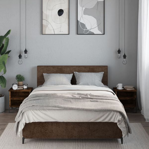 vidaXL Nachttische 2 Stk. R&auml;uchereiche 40x30x40 cm Holzwerkstoff