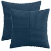 vidaXL Kissenbezug 2 pcs ALMELO Marineblau 45 x 45 cm Cord
