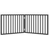 vidaXL Hundegitter Faltbar 2 Paneele Schwarz 160 cm Pappelholz