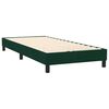 vidaXL Boxspringbett mit Matratze & LED Dunkelgr&uuml;n 80x220 cm Samt
