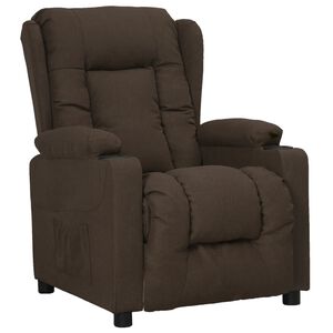 vidaXL Relaxsessel Dunkelbraun Stoff