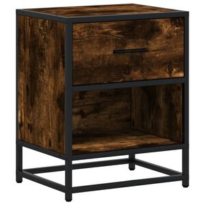 vidaXL Nachttisch R&auml;uchereiche 40x31x50 cm Holzwerkstoff