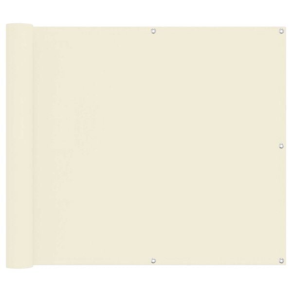 vidaXL Balkonsichtschutz Creme 100 x 200 cm Oxford-Stoff