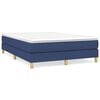 vidaXL Boxspringbettgestell Blau 140x190 cm Stoff