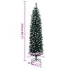 vidaXL Künstlicher Weihnachtsbaum Schlank 300 LEDs 210 cm