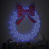 vidaXL Kranz mit 150 LEDs Blau 120 cm Acryl